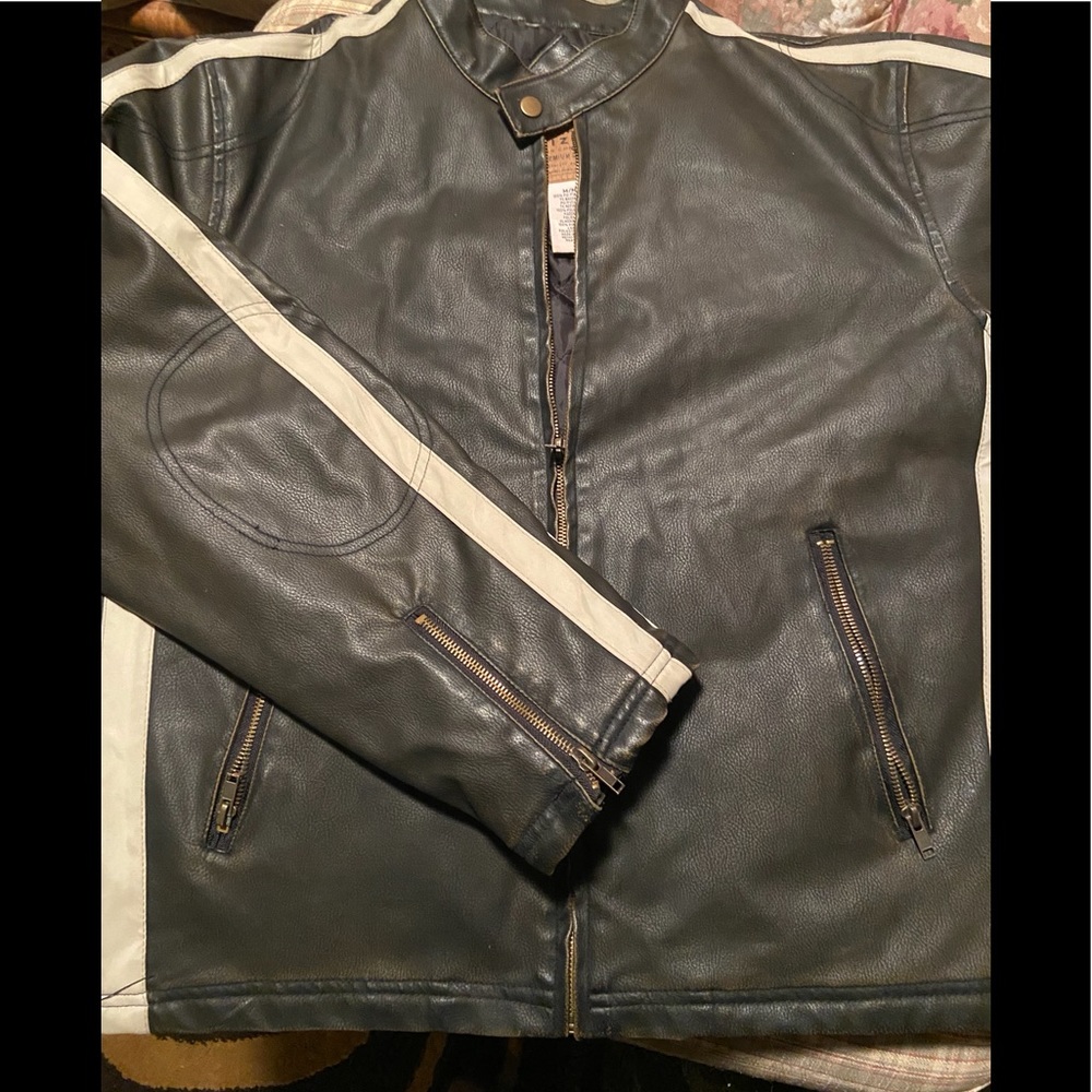 Men’s Faux Leather PVC Jacket